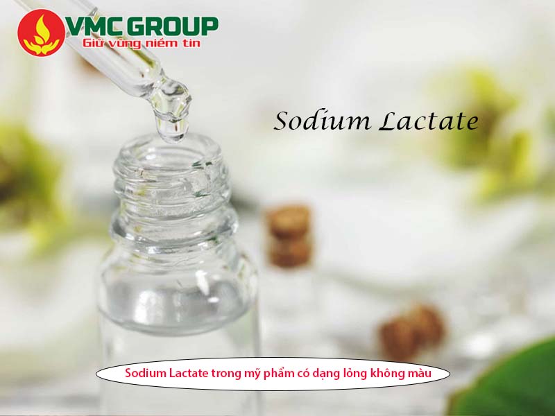Sodium lactate trong mỹ phẩm có dạng lỏng không màu
